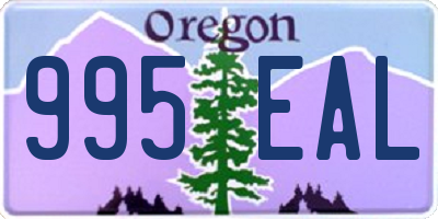 OR license plate 995EAL