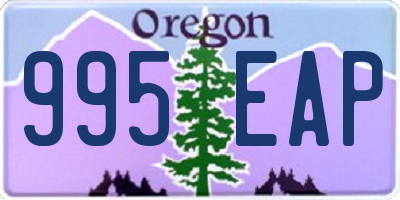 OR license plate 995EAP