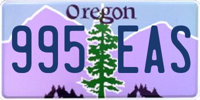 OR license plate 995EAS