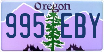 OR license plate 995EBY