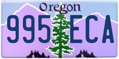 OR license plate 995ECA