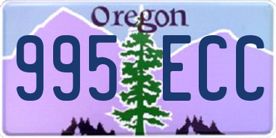 OR license plate 995ECC