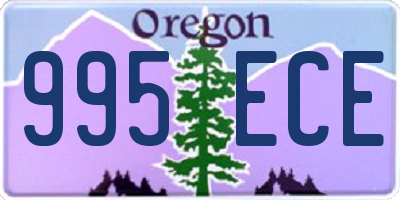 OR license plate 995ECE