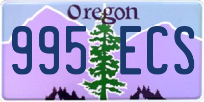OR license plate 995ECS