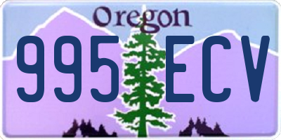 OR license plate 995ECV