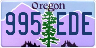 OR license plate 995EDE