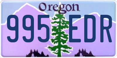 OR license plate 995EDR