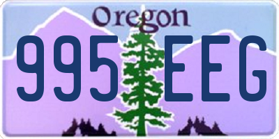 OR license plate 995EEG