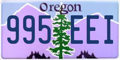 OR license plate 995EEI