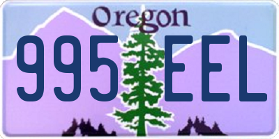 OR license plate 995EEL