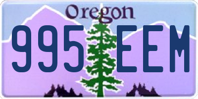 OR license plate 995EEM