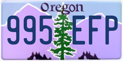 OR license plate 995EFP