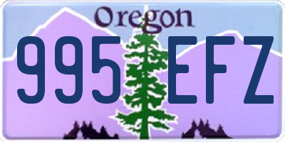 OR license plate 995EFZ