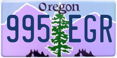 OR license plate 995EGR