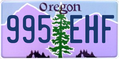 OR license plate 995EHF