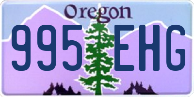 OR license plate 995EHG