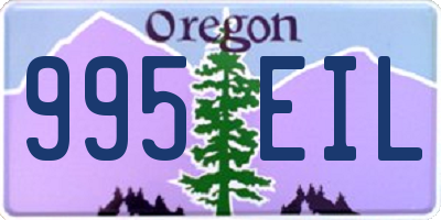 OR license plate 995EIL
