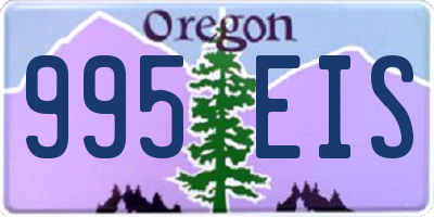 OR license plate 995EIS