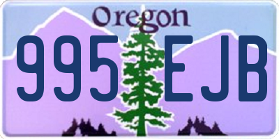 OR license plate 995EJB