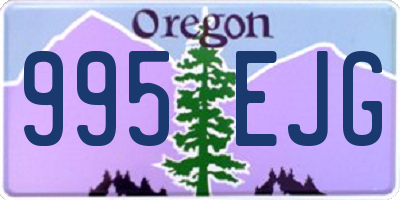 OR license plate 995EJG