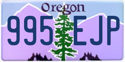 OR license plate 995EJP