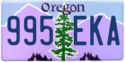OR license plate 995EKA