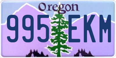 OR license plate 995EKM