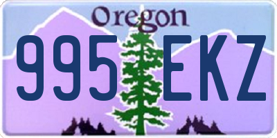 OR license plate 995EKZ