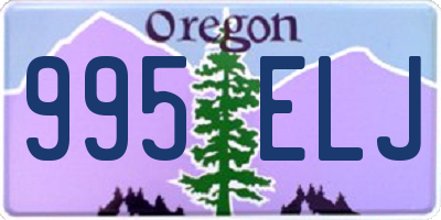 OR license plate 995ELJ