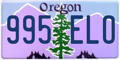 OR license plate 995ELO