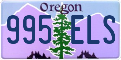 OR license plate 995ELS