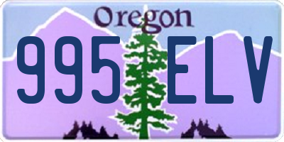 OR license plate 995ELV