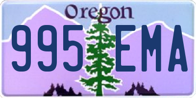 OR license plate 995EMA