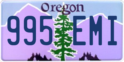 OR license plate 995EMI