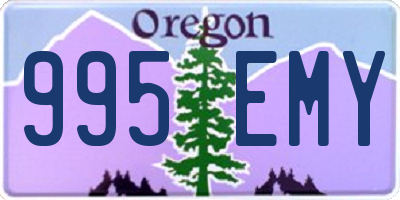 OR license plate 995EMY