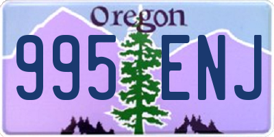 OR license plate 995ENJ