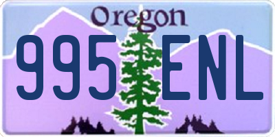 OR license plate 995ENL
