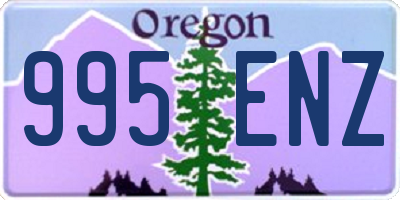 OR license plate 995ENZ