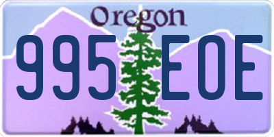 OR license plate 995EOE