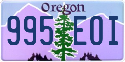 OR license plate 995EOI