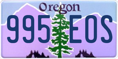 OR license plate 995EOS