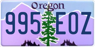 OR license plate 995EOZ