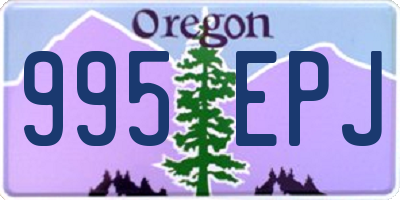 OR license plate 995EPJ