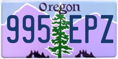 OR license plate 995EPZ
