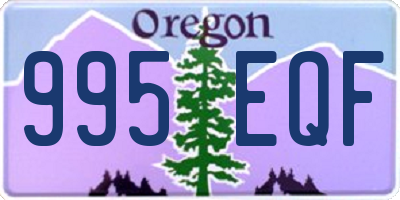 OR license plate 995EQF