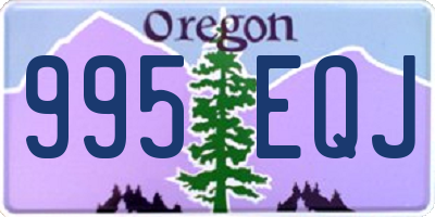 OR license plate 995EQJ