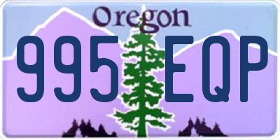 OR license plate 995EQP