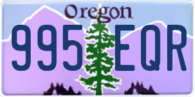 OR license plate 995EQR