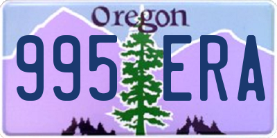 OR license plate 995ERA