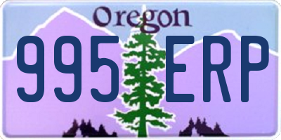 OR license plate 995ERP